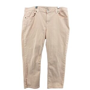 Michael Kors Cropped Jeans Baby Pink Denim Casual Everyday Comfort Size 12‎